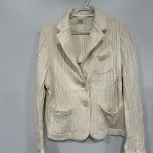 Worthington Cream Textured Blazer
